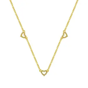 EVRY JEWELS Gold or Silver Plated Women's Hypoallergenic Love Drunk Necklace
