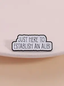 Funny Enamel Lapel Pin with Rubber Backing, Humorous Badge for Mystery Book Lovers, Perfect Gift for Reading Club Members