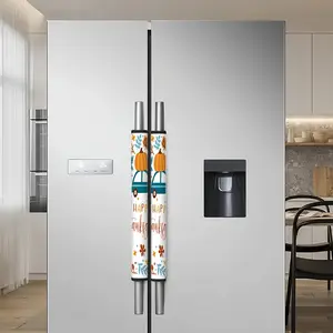 2Pcs Refrigerator gloves, Pink Cross Pattern, Customized and Aesthetically Designed Refrigerator Handle Cover - Universal for All Seasons, Detachable, Easy to Clean, Portable, Multi-functional, and a Must-have for a Refine Kitchen Life@12.16RGC-1