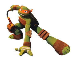 Teenage Mutant Ninja Turtles Michelangelo TMNT Scratch & Sniff Stickers
