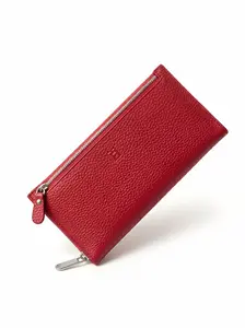 Women's Long Leather Wallet, Ultra-Thin Design, Trendy Handheld Coin Purse, Unique Style, Elegant High-End Quality, New Arrival