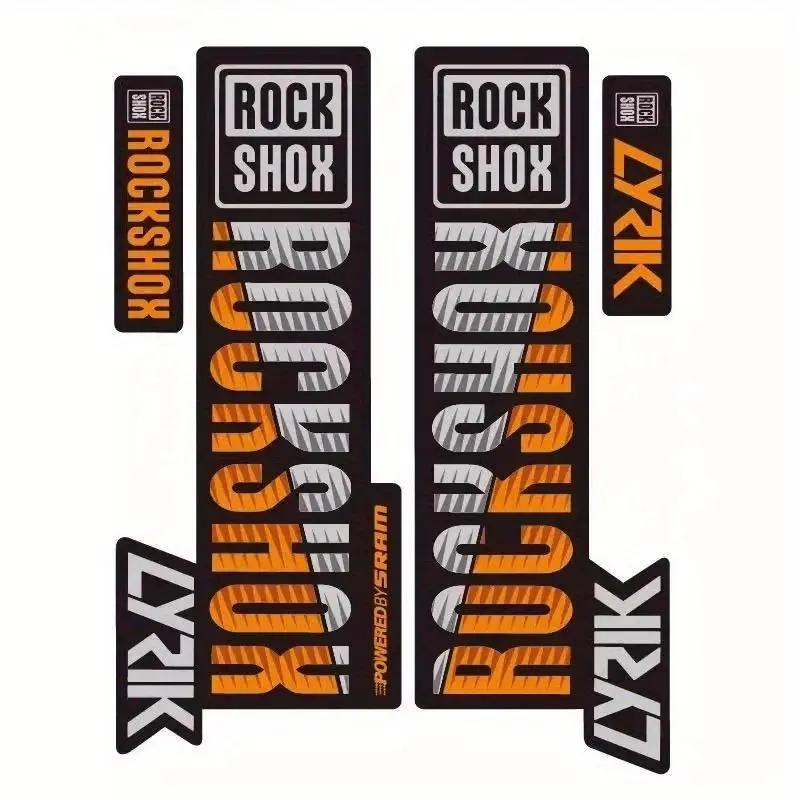 4PCS/SHEET mountain bike fork sticker, bicycle fork protector, cycling shock absorber bicycle sticker bicycle modification