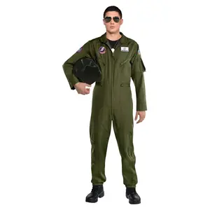 Men's Top Gun Movie Flight Uniform Costume