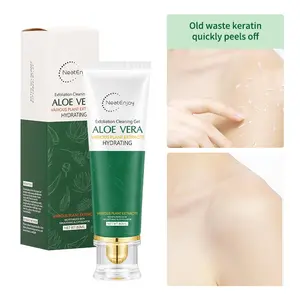 80ML Aloe Exfoliating Gel, Efficient Formula, Physical Scrub, Brightens Skin, Alcohol-Free, Suitable for All Skin Types, Daily Use, Gift Idea