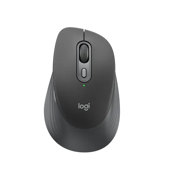 Logitech Signature Comfort M840 L Wireless Mouse, Bluetooth Mouse with Silent Clicks, SmartWheel, Customizable Buttons, Multi-Device Compatibility for Windows, MacOS, iPadOS