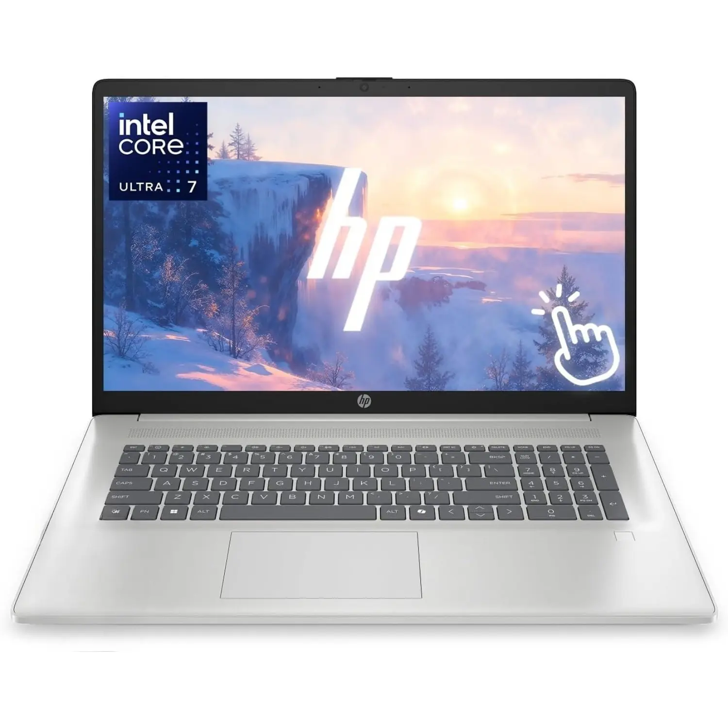 HP 2025 Laptop | 17-CN500 | 17.3" 1920 x 1080 IPS | Intel-12 Core Ultra 7 255U | Up to 32GB DDR5 | Up to 2TB SSD | Windows 11 Home| Wi-Fi 6 - Bluetooth 5.3 - Backlit Keyboard - 720p HD Camera - Natural Silver