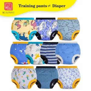 BIG ELEPHANT Potty Training Pants for Boys Girls – Soft and Absorbent 100% Cotton Underwear