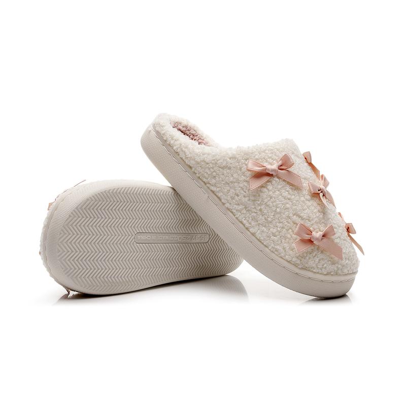 Slippers for Women Cotton Plush Soft Bowknot Memory Foam House Shoes Comfortable & Cozy Indoor Footwear Slippers for Women Cotton Plush Soft Bowknot Memory Foam House Shoes Comfortable & Cozy Indoor Footwear