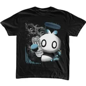 Silver Monster T-Shirt, Silver Chao Shirt, Game x Soda Shirt, Unisex Graphic Tees Gothic Grunge Y2k Emo Scene Amity Affliction Style Clothes Menswear Womenswear Streetwear