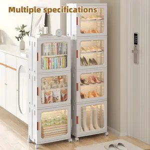 2/3/4 Layer Storage Cabinet, Clothing Storage Cabinet,  Shoe Rack, Snack Shelf, Home Kitchen Storage Shelf,  Multi-Tier Storage Rack, Kitchen Storage Organizer
