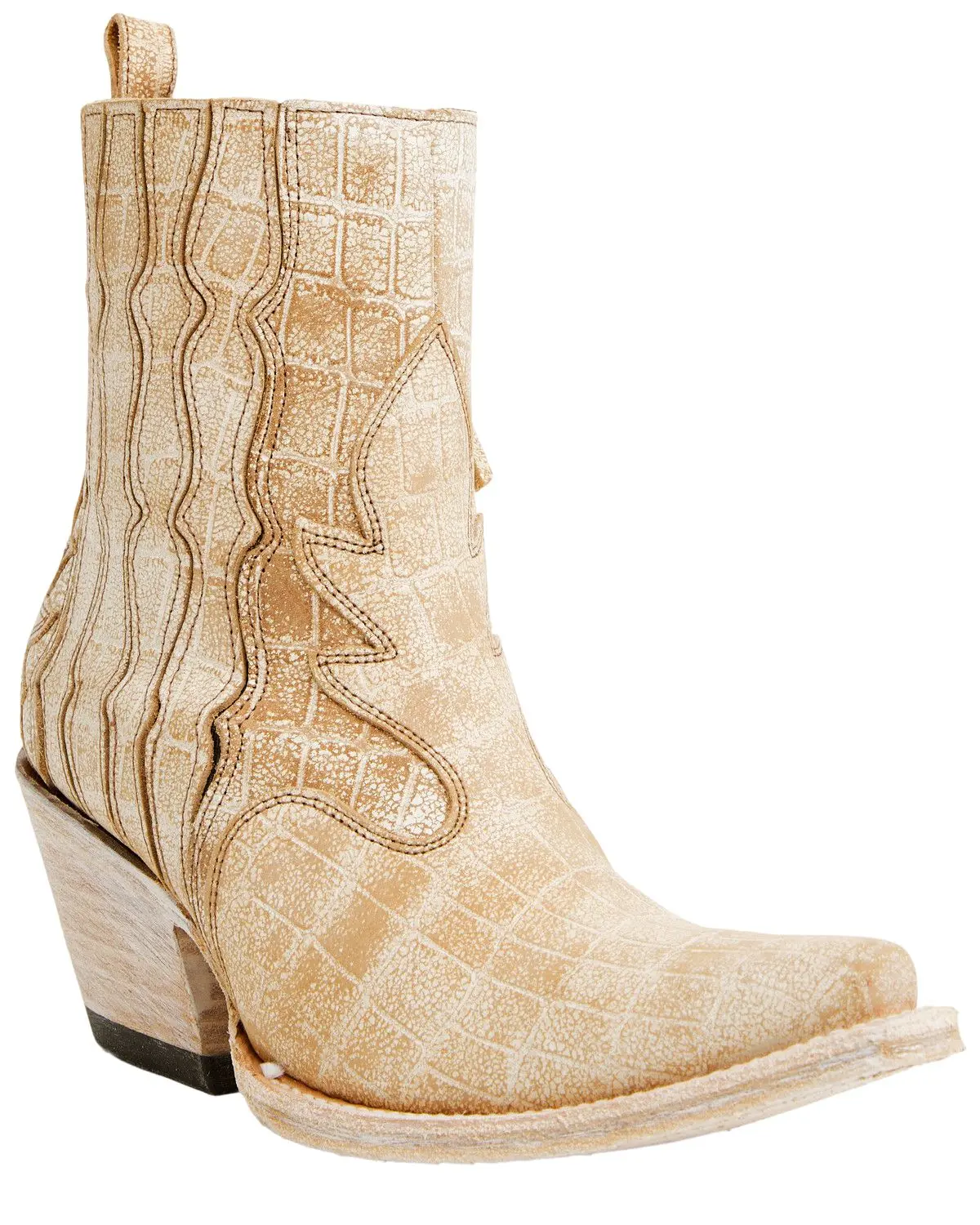 Ariat Women's Women'S Jade Crocodile Print Western Booties Snip Toe - 10063823