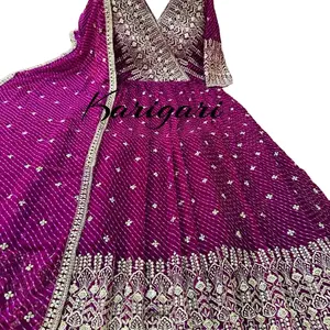 Georgette Leheriya Anakali Dress