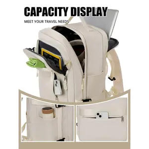 Vacuum Compression Backpack with Empty Bag, Travel Air Cushion Backpack, Vacuum Sealed Compressed, Ryanair & Wizz Air Approved Cabin Bag 40x30x20cm