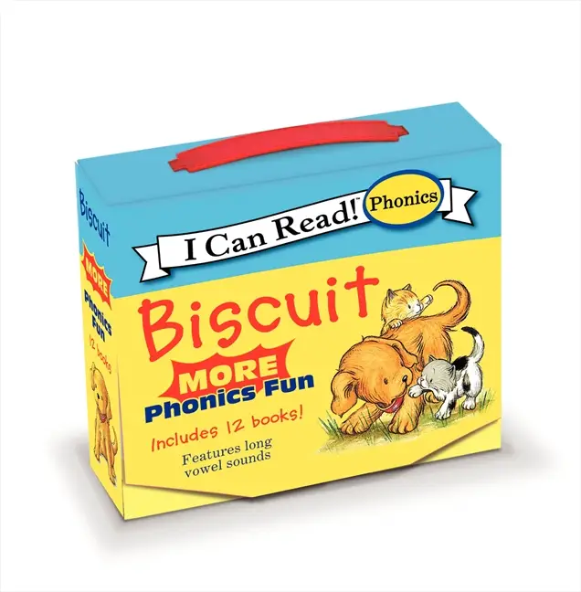 Biscuit: MORE 12-Book Phonics Fun!: A Box of 12 Mini-Books Featuring Short and Long Vowel Sounds for Dog Lovers (I Can Read Phonics) by Alyssa Satin C