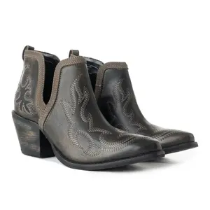 Emmie Faye Stitched Leather Boots