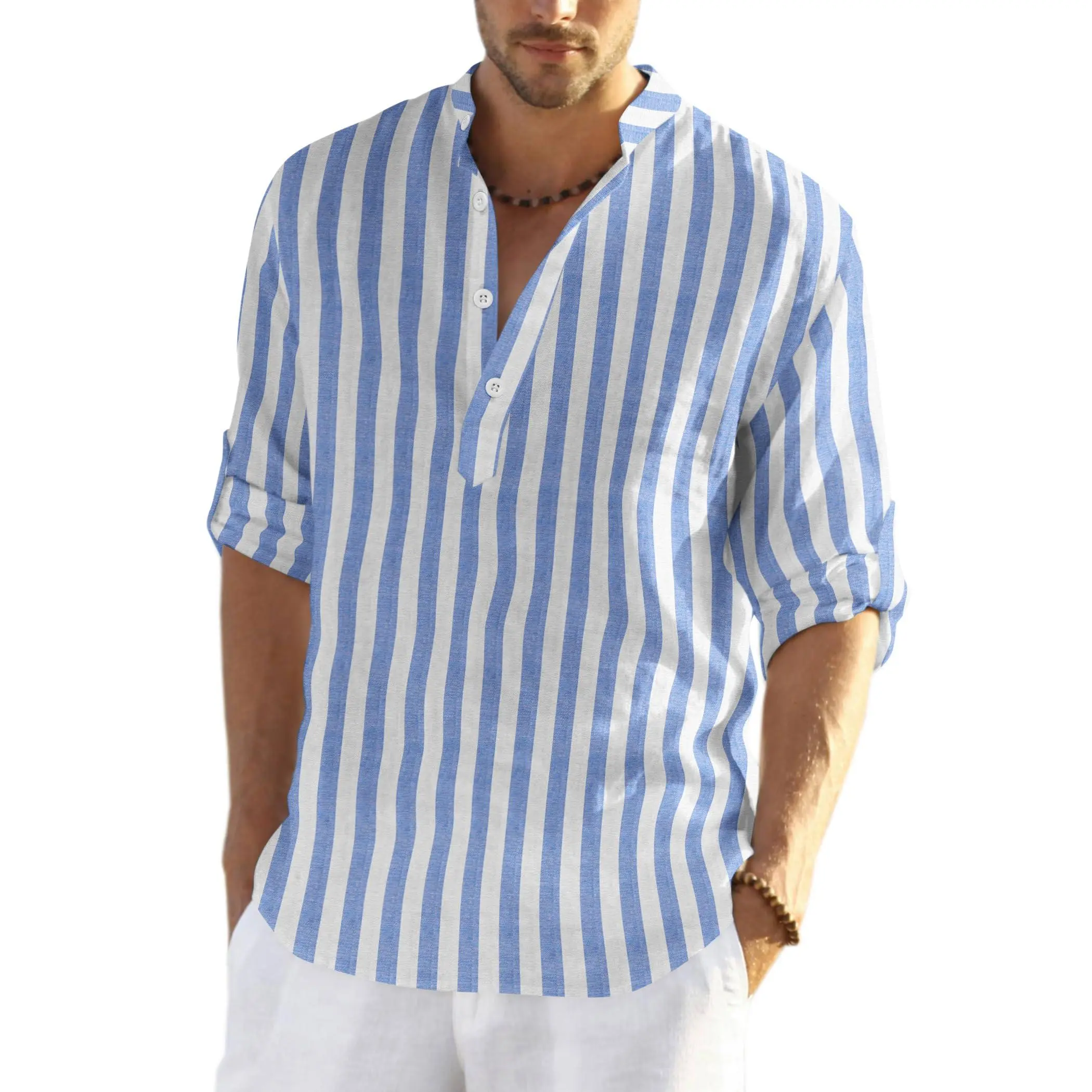 Blue White Striped