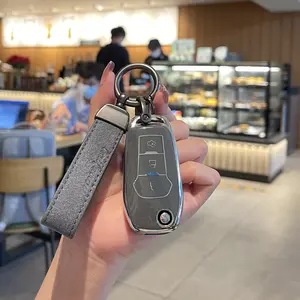 For Key Fob Cover  Car Key Case Keychain Fob  Compatible with Ford Ranger Maverick F150 F250 F350 F450 F550 Bronco EcoSpor Escape Expedition Explorer Fusion