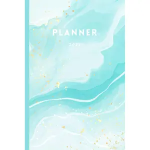 Modern Dreamy Marble Cover 2025 Weekly Planner 6 by 9 180 pages: Includes blank Vision/goal bingo charts for 2025 and every month Paperback – December 18, 2024