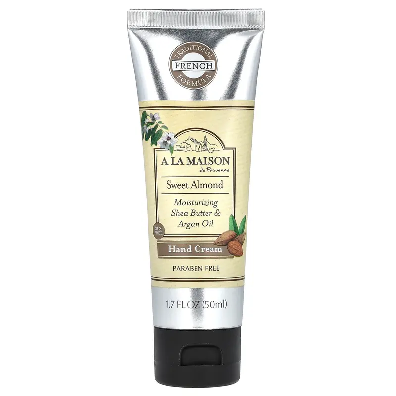 A La Maison de Provence Hand Cream, Sweet Almond, 1.7 fl oz (50 ml)