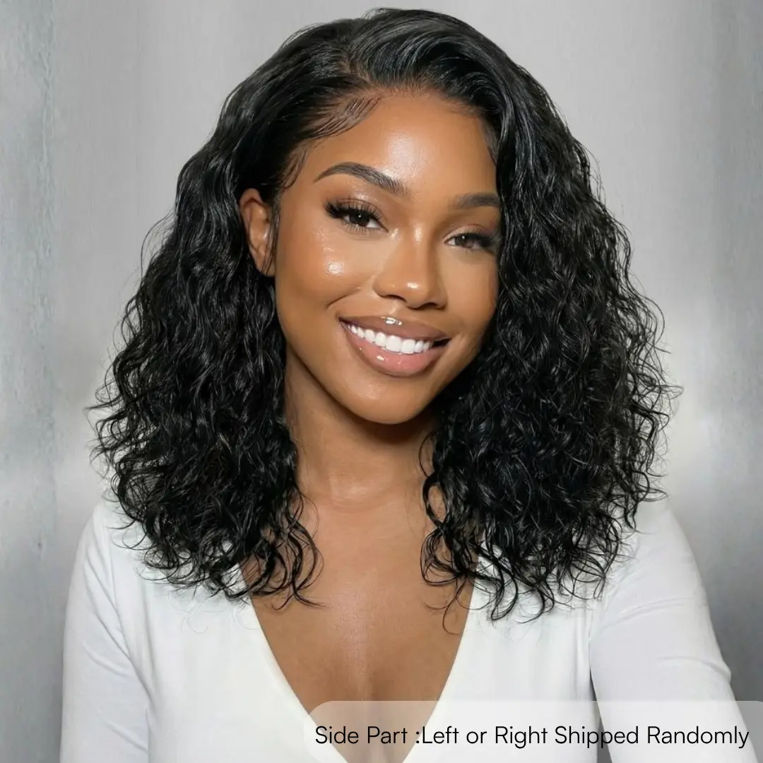 【New In】Sunber Hair Water Wave Wear Go Glueless 220% Density Bob Wigs Bleached Bye Bye Knots Pre Cut Lace 4x6 HD Human Hair Wigs