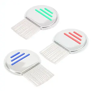 Youhu Pet Flea Comb for Dogs & Cats, Stainless Steel Pin Grooming Comb, Effective Flea Removal & Dandruff Cleaning, Gentle on Skin, Professional Pet Grooming Tool for Long & Short Haired Pets