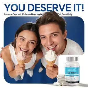 KTT Probiotics 100B CFU for Men & Women, 26 Strains with Organic Prebiotics, Daily Wellness & Digestive Balance Supplement