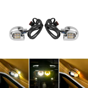 HOGWORKZ® LED Podz Turn Signals for Harley® Road Glide '15-'25 - Chrome
