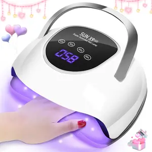 LKEnail X9 Nail Lamp Upgrade Nail Dryer for Gel Polish with LCD Display Auto Sensor and 4 Timer settings Professional Curing Lamp Light for Salon and Home Valentine's Day Gifts for Girlfriends Manicure Machine