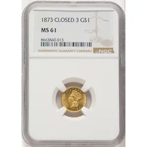 Gold Dollars (1873 G$1 CLOSED 3)