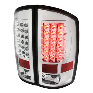 2007-2009 Dodge RAM LED Tail Lights (Chrome Housing/Clear Lens)