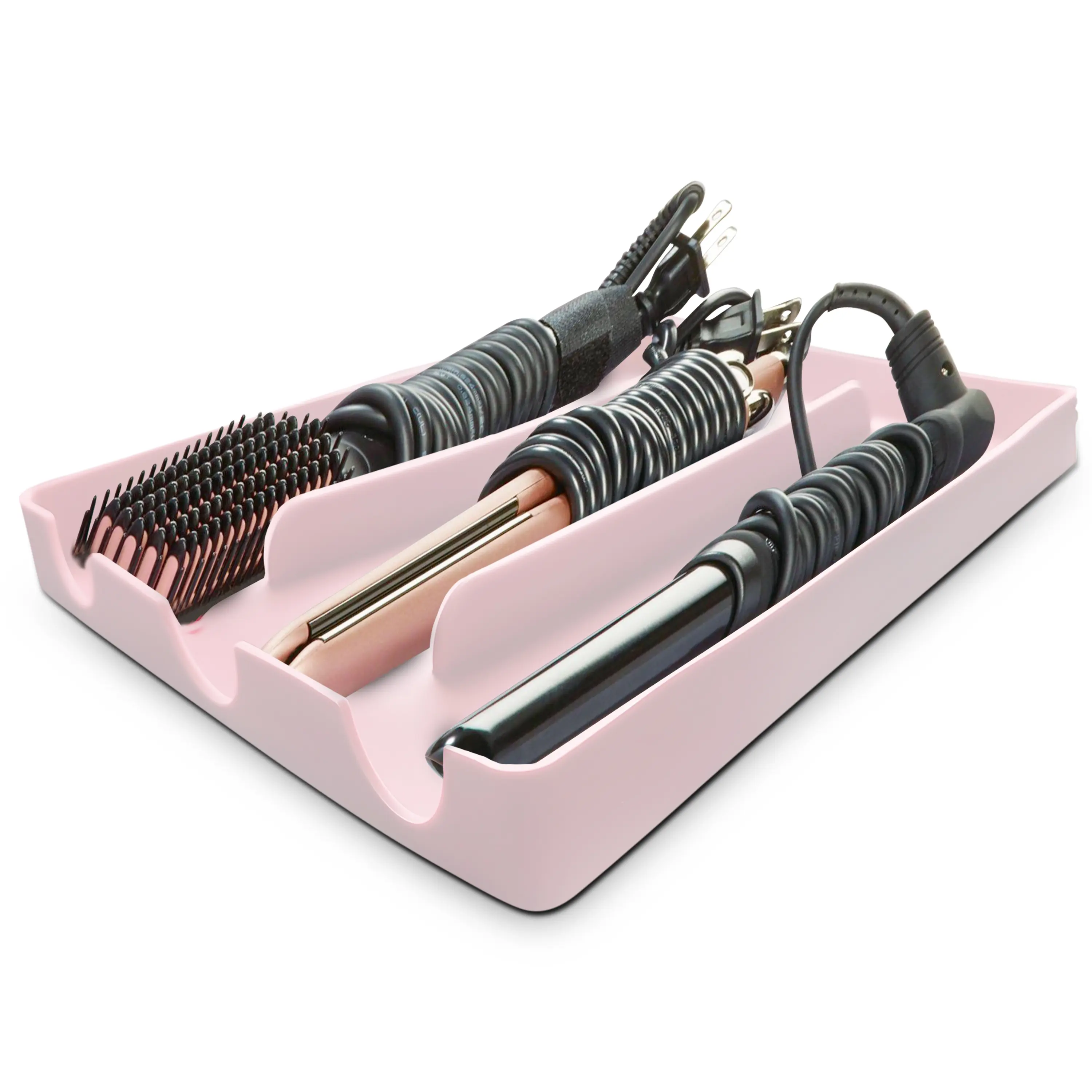 PROBLEM FIXED Hair Tool Organizer | Hot Tools Organizer | Hair Tools Drawer Organizer | Hair Styling Tools Organizer | Up to 428°F Heat Resistant Mat | 14.75" x 9.5" x 1"