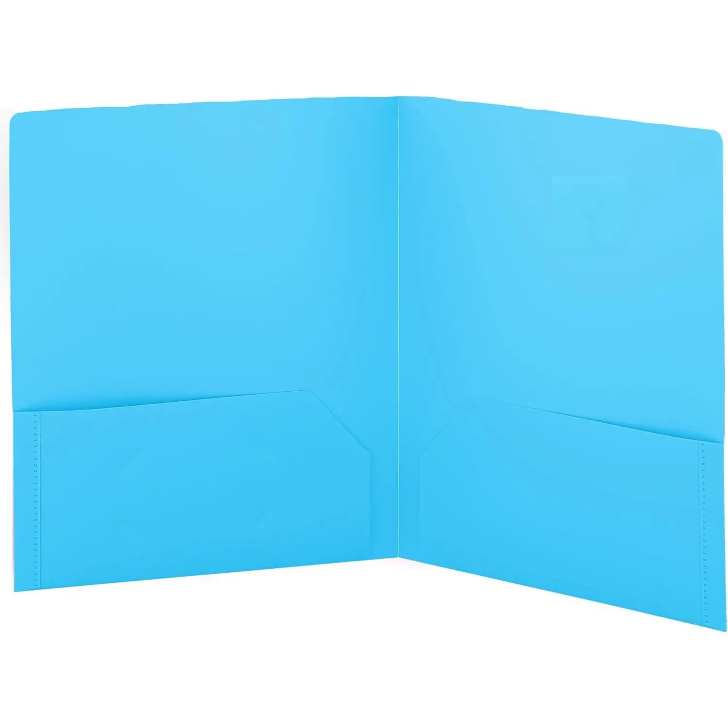 Enday Heavy Duty Poly 2-Pocket File Folder, Letter Size Colored Plastic Portfolio -  (1 Pc)