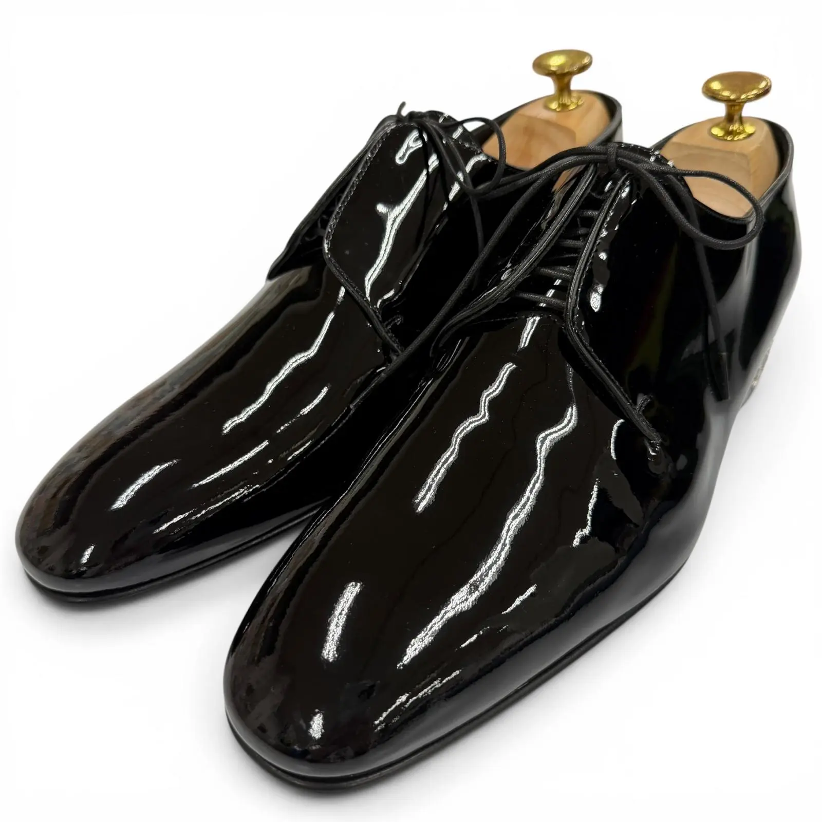 Pre-owned Louis Vuitton Patent Leather Small Leather Goods Oxford Shoes
