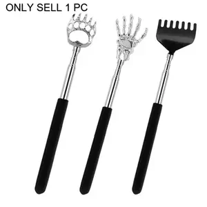Adjustable Stainless Steel Back Scratcher, Ergonomic Bear Claw Massage Tool, Durable Personal Care, Body Care, Ideal Gift for Seniors