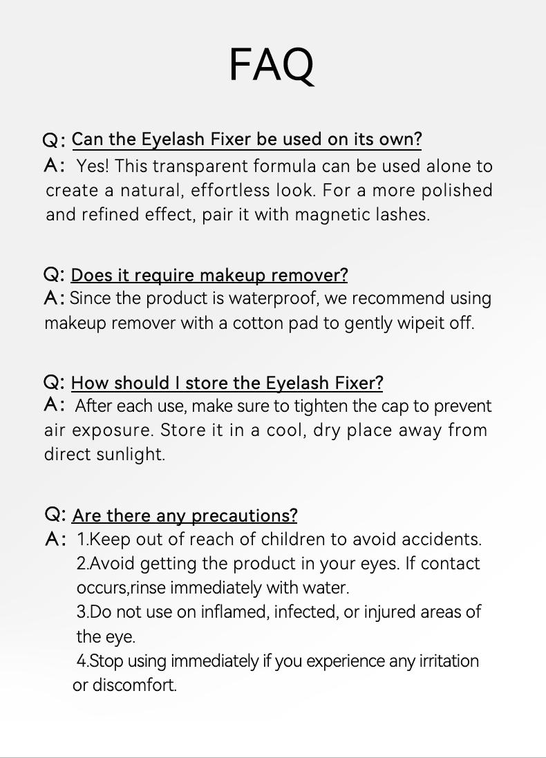 Wosado Eyelash Fixer set long-lasting curl Makeup Mascara