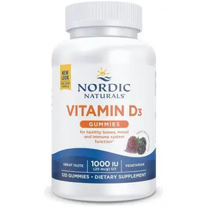 Nordic Naturals Vitamin D3 Gummies 1000 IU 120 Count