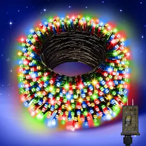 200 LED 4 Color Christmas String Lights, Multicolor Fairy Lights with Green Wire, 8 Modes Plug in Christmas Tree Lights for Indoor Outdoor Holiday Decorations, Party, Patio,  Decor(66FT)