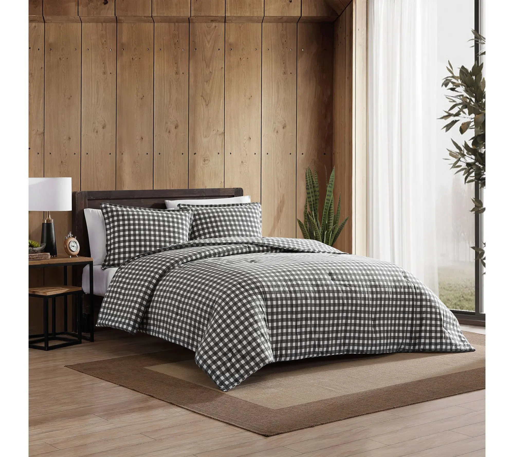 Eddie Bauer Preston Grey Cotton Twin ComforterSet Eddie Bauer Preston Grey Cotton Twin ComforterSet