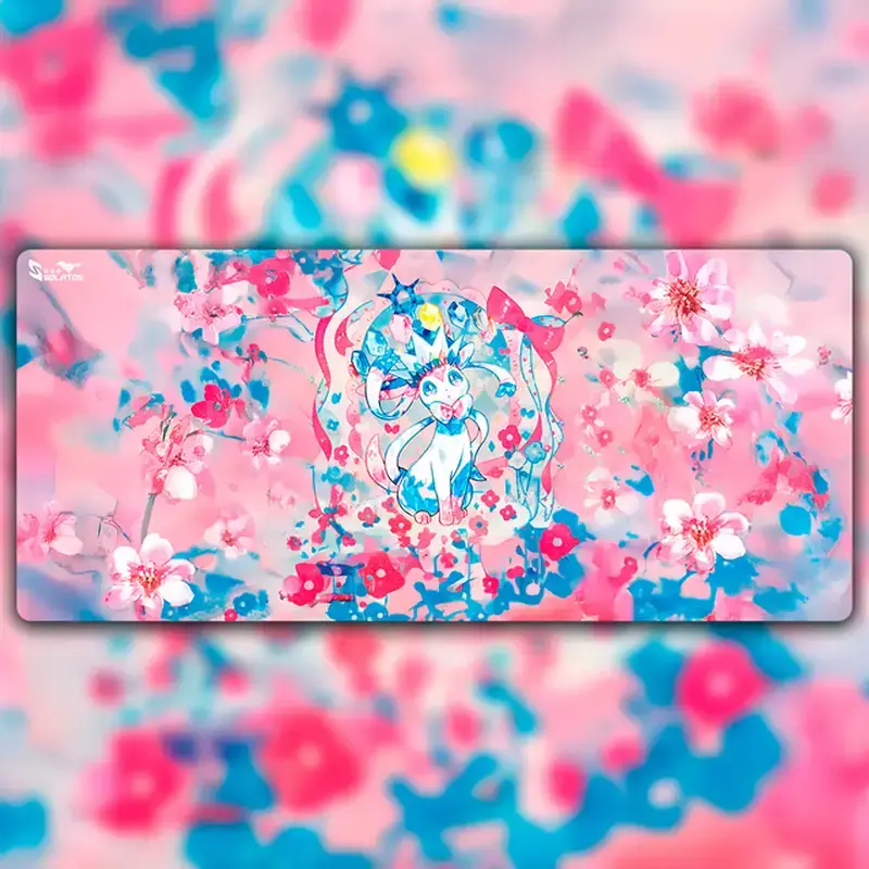 PKM SYLVEON Prismatic Cute TCG Monster Anime Desk Mat Mousepad Trading Card Game Mat