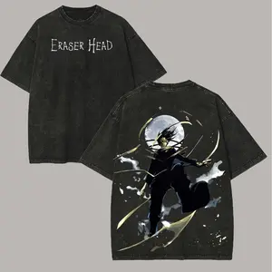 My Hero Academia Eraser Head Printed Unisex Washed T-Shirt 1