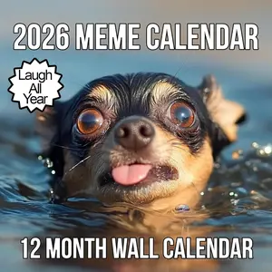 2026 Memes Wall Calendar | 12 Months of Hillarious Memes/Jokes to Keep You Laughing  Year, Funny White Elephant  For Him or Her, Give Them Something That Will Make Them Smile
