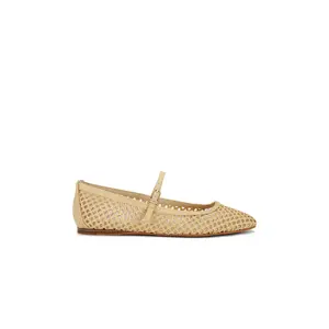 Dolce Vita Reyes Flat in Light Natural Woven Raffia
