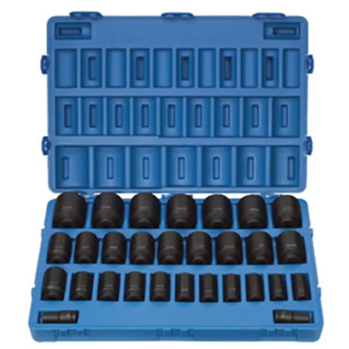 212 MAIN 8029D High Torque Drive Impact Socket Set, 3/4 in. Drive 29-Piece Deep Fractional Master Set, Chromium-Molybdenum Steel, 0.75-2.5 in. Sizes, Reduced Wear, 20% More Torque for Cycling & Outdoor Recreation