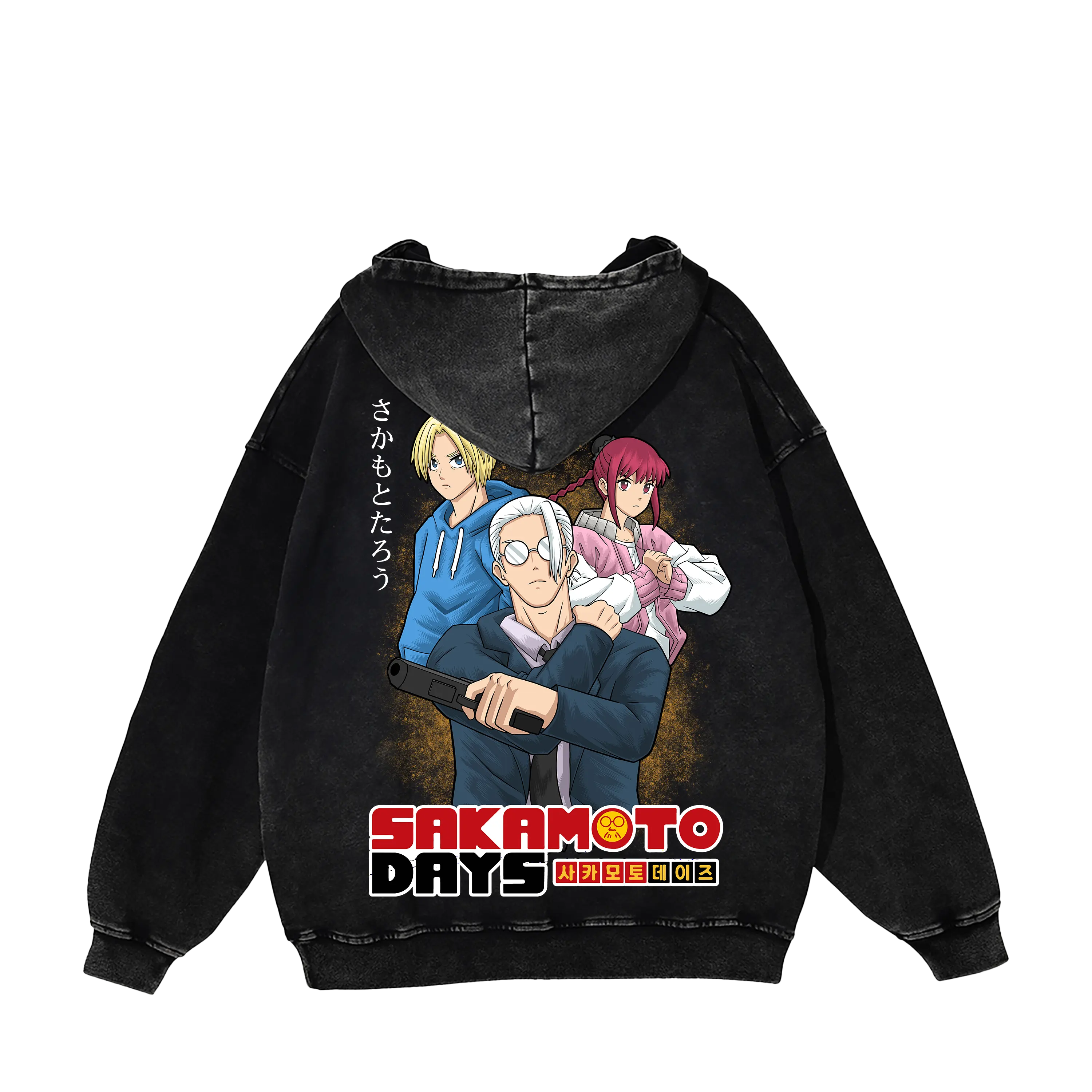 Sakamoto Days Hoodie – Manga Oversized Streetwear Hoodie, Vintage Graphic Pullover, Fan Gift Collector Edition