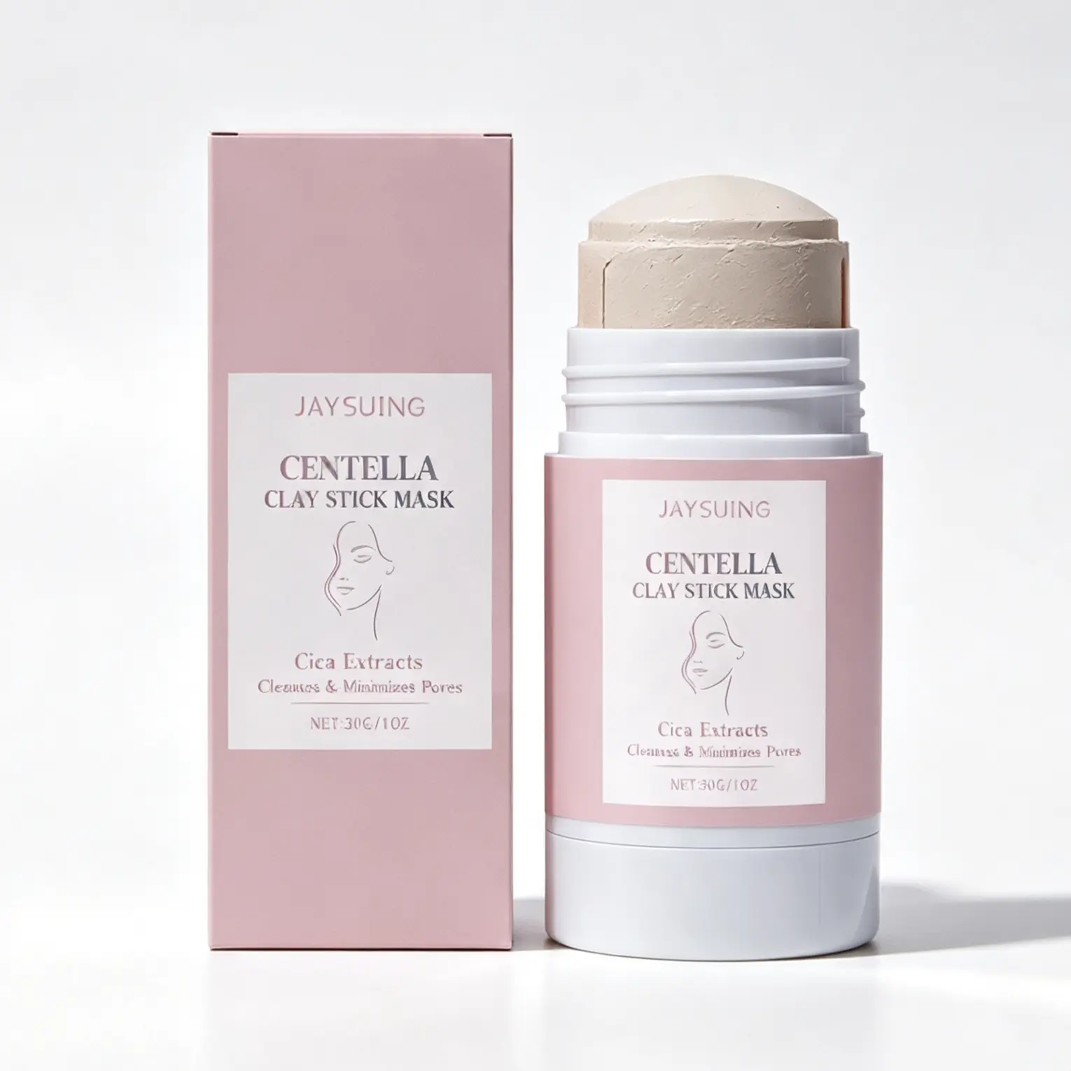 Centella Clay Stick Mask - 35G Gentle Cleansing Exfoliator, Pore-Minimizing Refreshing Smear-On Mud Mask for Daily Facial Skincare Exfoliant perfumed turmeric
