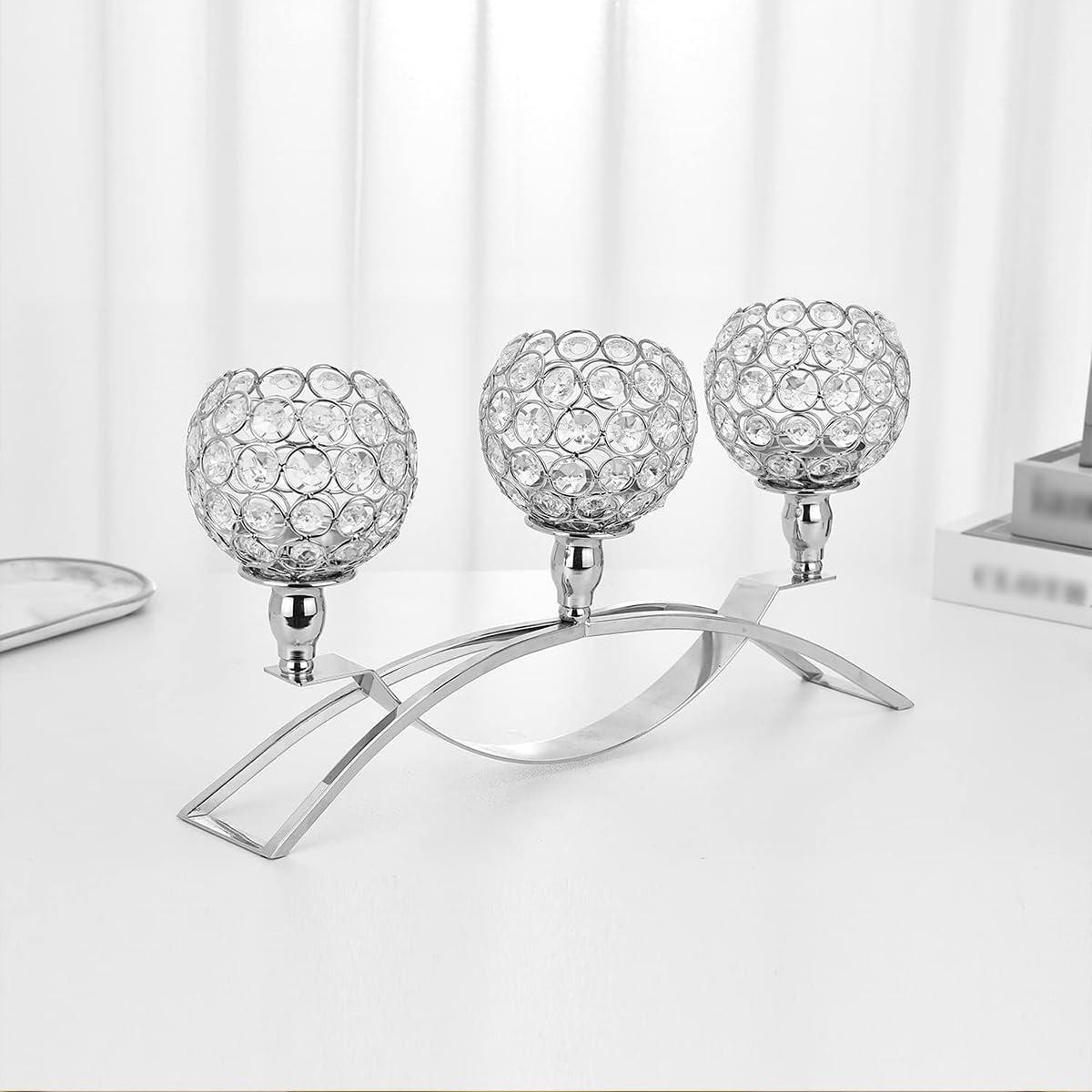 3Pcs Gold 3-Arm Tealight Candle Holders, Candlestick Candelabra Stand Wedding Table Centerpieces & Home Decor for Living Room Fireplace, Holiday Party Use 3Pcs Gold 3-Arm Tealight Candle Holders, Candlestick Candelabra Stand Wedding Table Centerpieces & Home Decor for Living Room Fireplace, Holiday Party Use
