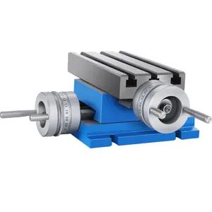 Summervibes VEVOR Milling Working Table - 7.3 X 4 Inch Worktable - Compound Slide Table Milling Working Cross Table Machine for All Drill Stands Bench Drilling Milling Machine (7.3 X 4)
