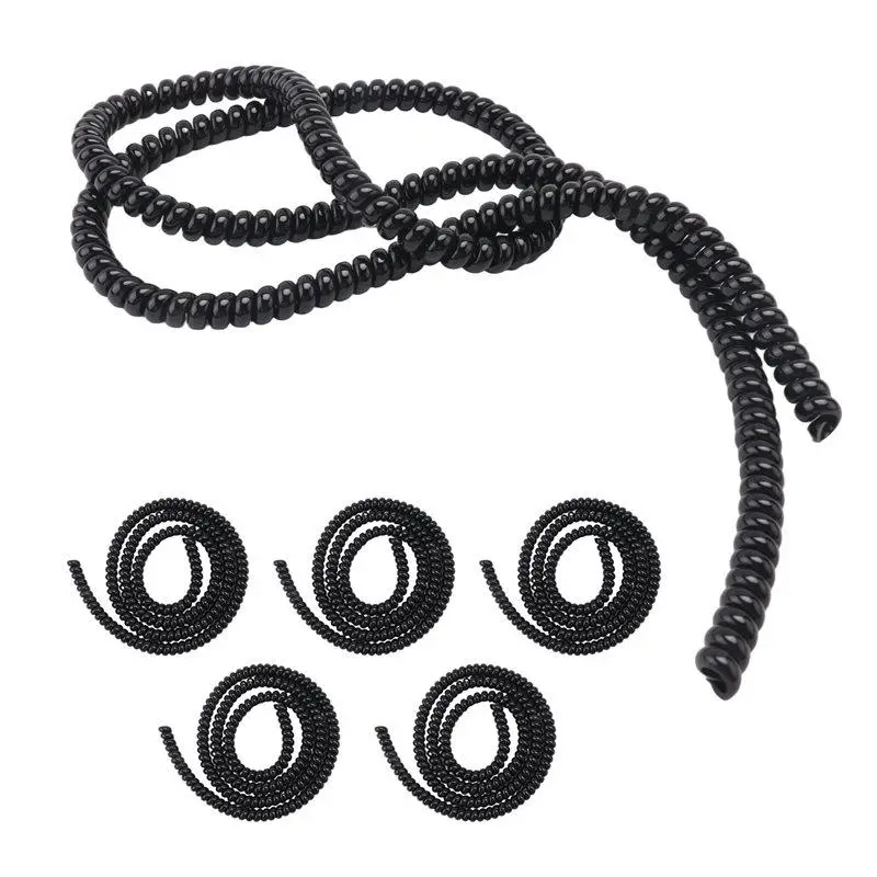 Spiral Cable-Pipe Protective Wraps (6 Pieces, 1M) - Flexible Bend Ebike Accessories, Cable Shielding Damage Guard for E-Bike Parts