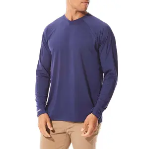 Men's UPF 50+ Contractor Long Sleeve Tee | Midnight Blue