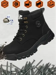 Men Women Safety Shoes, Anti-Puncture Waterproof Upper, Comfortable Inner Sole, Suitable for Daily Wear and Workshop Work, Sizes 38-48